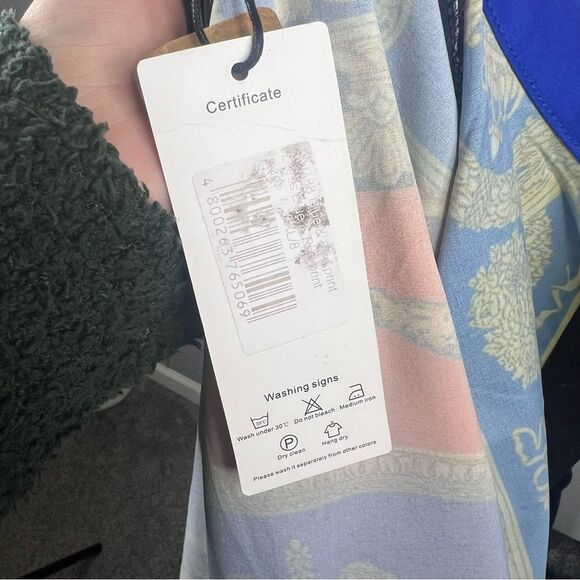 Sz M Ferrara Jaguar and Italian Printed Blouse & Pleated Skirt SET NWT $135 MSRP - Picture 14 of 15